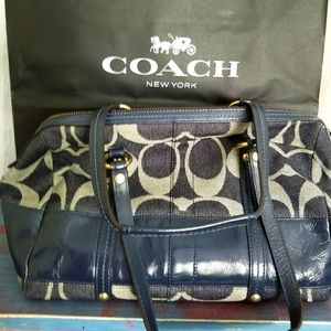Coach beautiful denim satchel